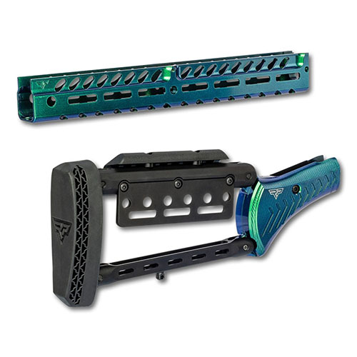 Il set di calci Rossi R95 Hypershift offre un design leggero in alluminio 6061, con regolazioni personalizzabili e opzioni di attacco per accessori.